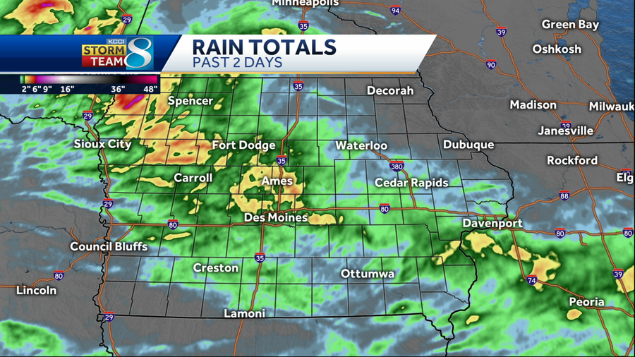 weekend rainfall